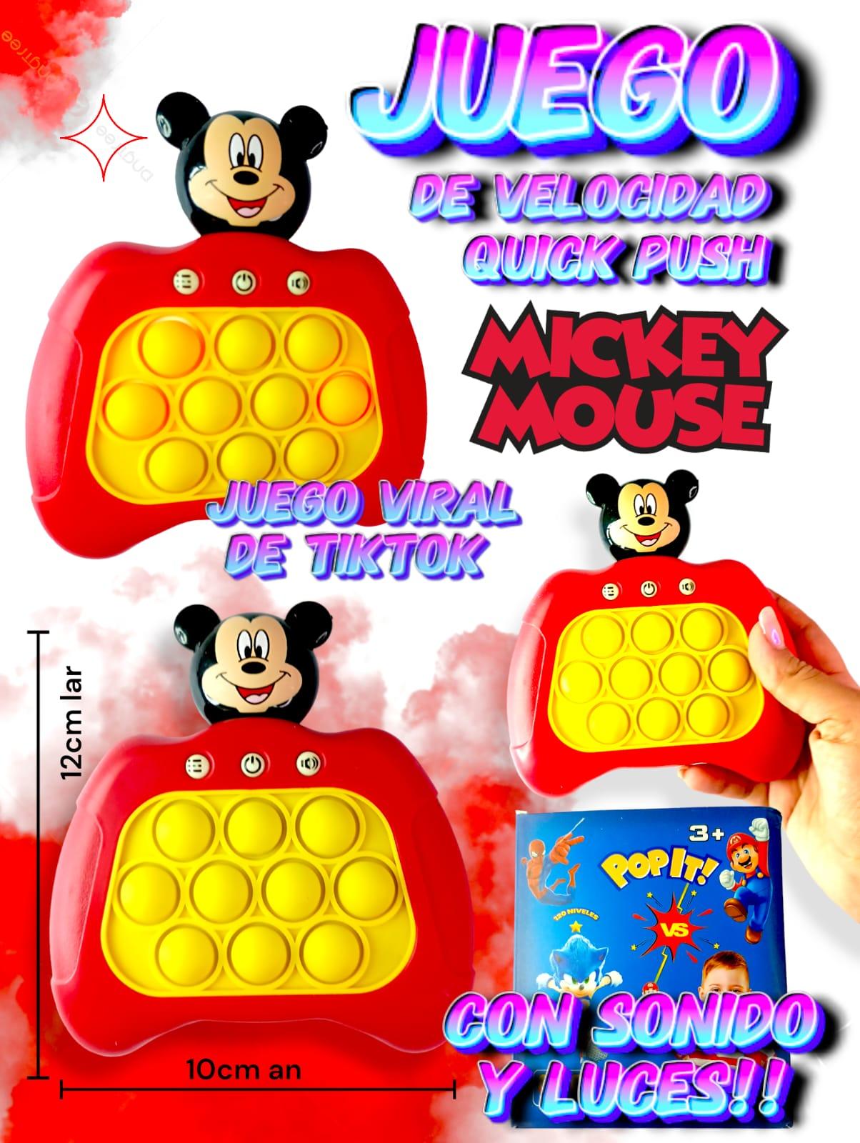Pop It Electrónico QUICK PUSH Mickey Mouse